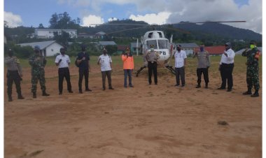 Gunkan-Helikopter,-Kapolres-Mabar-Tinjau-Posko-Tim-Gerak-Cepat-Penanggulangan-Covid-19