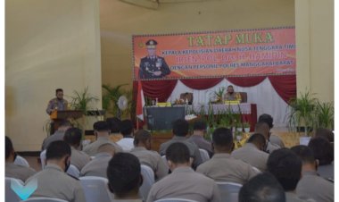 Cek-Pemberlakuan-New-Normal,-Kapolda-NTT-Beri-Arahan-Personel-Polres-Mabar