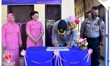 Kapolres-Mabar-AKBP-Handoyo-Santoso,-S.I.K.,-M.Si.-Resmikan-Kantor-Baru-Bhayangkari-Ranting-Komodo