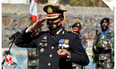 Peringati-Dirgahayu-RI-Ke-75,-Kapolres-Manggarai-Barat-Pimpin-Upacara-Ziarah-dan-Tabur-Bunga