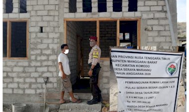 Bhabinkamtibmas-Pantau-Pembangunan-Rumah-Layak-Huni-(RLH)-di-Desa-Seraya-Maranu