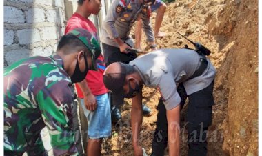 Tanggap-Bencana,-Polsek-Kuwus-Bantu-Warga-Korban-Tanah-Longsor