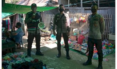 Tegakan-Prokes,-Polsek-Macang-Pacar-Sambangi-Pasar-Tradisional-Bari