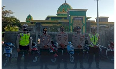 Utamakan-Prokes,-Polres-Manggarai-Barat-Amankan-Pelaksanaan-Sholat-Idul-Adha-1442-H-/-2021-M