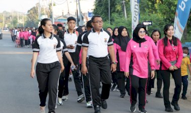 Sambut-HUT-Bhayangkara-ke-76,-Polres-Mabar-Laksanakan-Olahraga-Bersama-dan-Vaksinasi