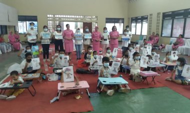 Cinta-Anak,-Bhayangkari-Cabang-Mabar-Gelar-Lomba-Mewarnai-dan-Menggambar,-Jelang-HKGB-ke-70