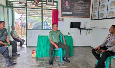 Tak-Kenal-Maka-Tak-Sayang,-Kapolsek-Lembor-Silaturahmi-Ke-Koramil-1612-06/Lembor