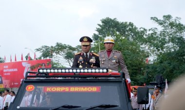 Pimpin-Upacara-Peringatan-Hari-Bhayangkara-ke-77-Tahun-2023,-Kapolda-NTT-Minta-Anggota-Jangan-Sakiti-Hati-Masyarakat