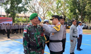 Siap-Amankan-Pemilu-2024,-Polisi-Gelar-Pasukan-OMB-di-Labuan-Bajo