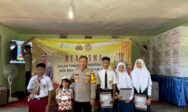 Sambut-Hari-Bhayangkara-Ke-78,-Polres-Mabar-Salurkan-Bansos-dan-Beasiswa