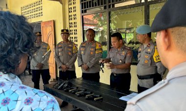 Operasi-Gaktibplin,-Kapolres-Mabar-Cek-Langsung-Kepemilikan-Senpi-Anggota