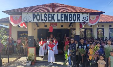 Simbol-Toleransi-dan-Sinergi:-Perayaan-Minggu-Palma-Paroki-Wae-Nakeng-Dimulai-dari-Halaman-Polsek-Lembor
