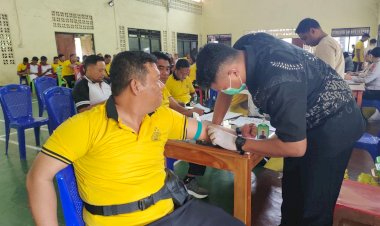 Jaga-Kesiapan-Fisik-dan-Mental,-190-Personel-Polisi-Jalani-Pemeriksaan-Kesehatan-Berkala-di-Labuan-Bajo
