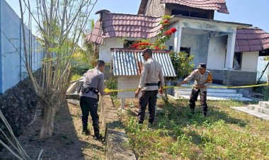 Kebakaran-Hanguskan-Kantor-BKKBN-Boleng,-Polres-Mabar-Amankan-TKP-dan-Selidiki-Penyebabnya