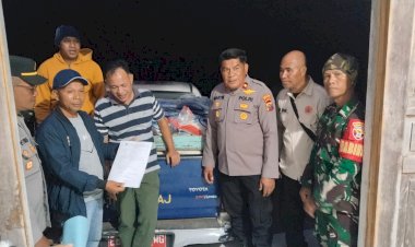 Menembus-Kegelapan-Malam,-Waka-Polres-Mabar-Kawal-Penyaluran-Logistik-Gempa-ke-Macang-Pacar