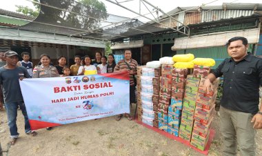 Peringati-HUT-ke-75-Humas-Polri,-Polres-Mabar-Gelar-Baksos-Sembako-dan-Donor-Darah-di-Labuan-Bajo