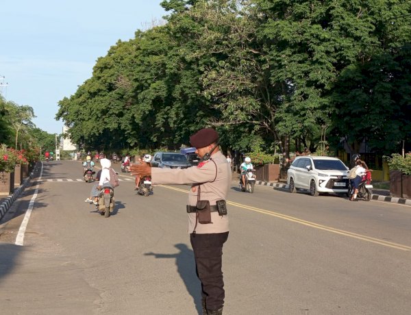 Atur Lalu Lintas, Polres Mabar Sebar Anggota di Berbagai Ruas Jalan di Labuan Bajo