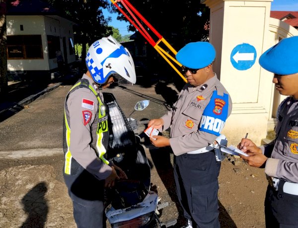 Penegakan Disiplin Internal, Sipropam Polres Mabar Jaring Personel Pelanggar Administrasi Kendaraan