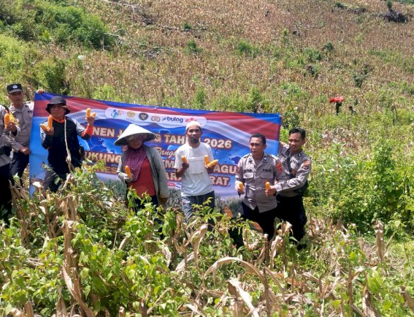 Polisi dan Petani Golo Mori Bahu-Membahu Kawal Ketahanan Pangan di Tengah Tantangan Iklim