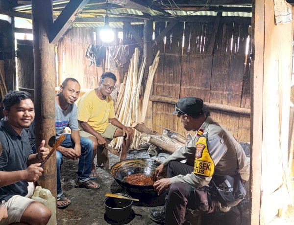 Dari Sopi ke Manisnya Gula Merah: Langkah Humanis Kapolsek Kuwus Rangkul Warga