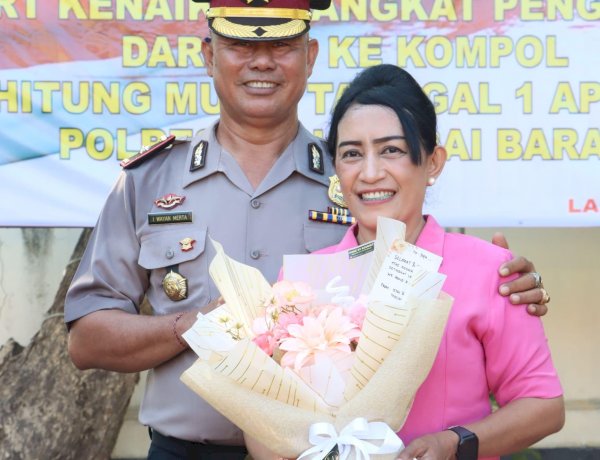 Loyalitas Teruji, Kabag Ops Polres Manggarai Barat Resmi Sandang Pangkat Kompol