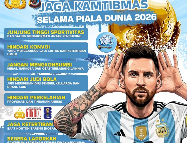 Piala Dunia 2026: Kapolres Manggarai Barat Minta Warga Jaga Kamtibmas dan Jauhi Judi Bola