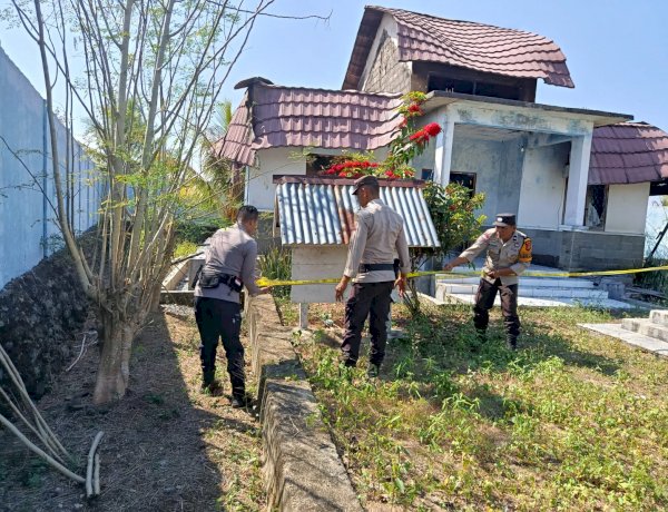 Kebakaran Hanguskan Kantor BKKBN Boleng, Polres Mabar Amankan TKP dan Selidiki Penyebabnya