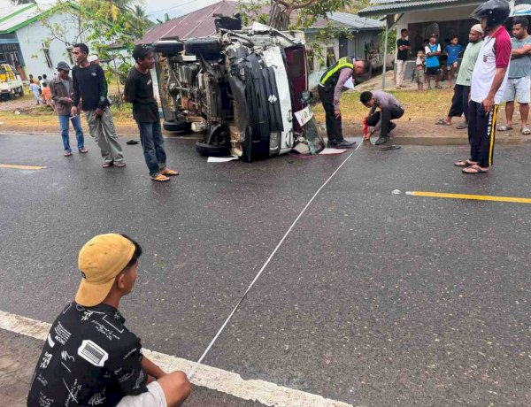 Sigap Tangani Laka Lantas Marombok, Polres Mabar Evakuasi Korban dan Imbau Keselamatan Berkendara