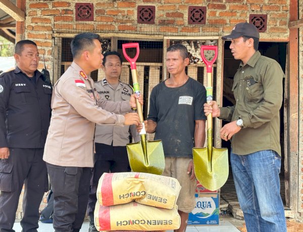 Respons Cepat Gempa M 7,7: Polres Mabar Bawa Bantuan Semen, Pasir, dan Sembako Langsung ke Rumah Penyintas