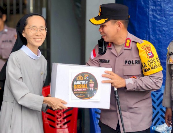 Pulihkan Trauma Korban Gempa, Polisi Salurkan Logistik dan Layanan Kesehatan di Panti Kkottongnae