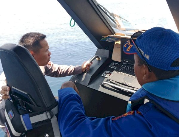 Hari Ke-6 Pencarian : Kapolres Mabar Pantau Langsung Tim SAR Gabungan Deploy Teknologi Bawah Laut