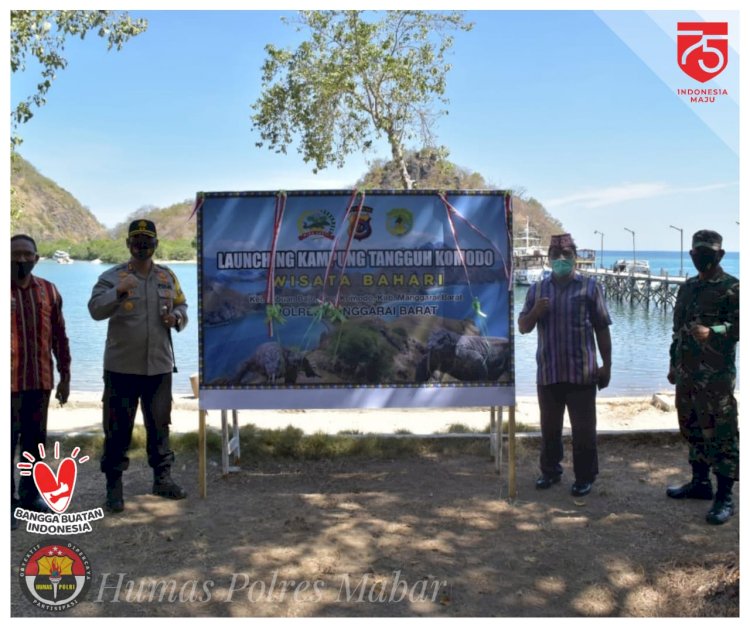 Kapolres Manggarai Barat Launching Kampung Tangguh Komodo