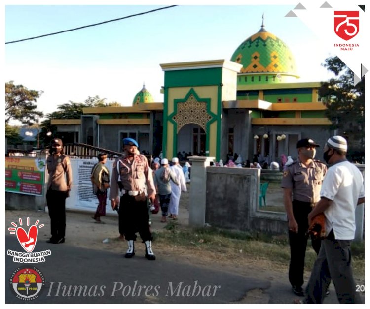 Ciptakan Rasa Aman, Polres Mabar Melaksanakan Pengamanan Sholat Idul Adha