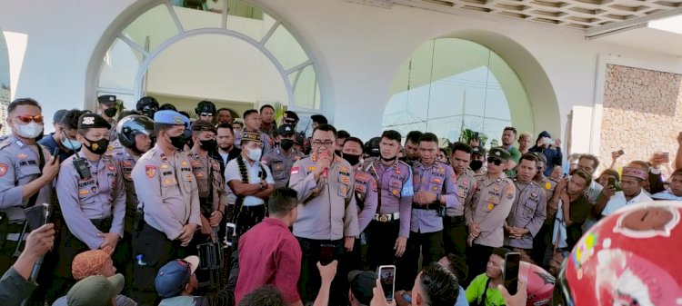 Cegah Aksi Demo Berujung Anarkis, Kapolres Mabar Turun Langsung Upayakan Mediasi