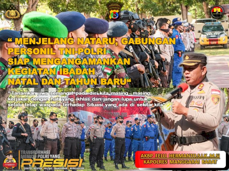 Sinergitas TNI dan Polri Serta Unsur Terkait Siap Amankan Nataru di Kabupaten Mabar