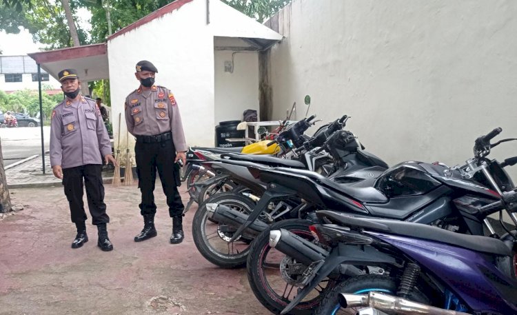 Patroli KRYD, Satuan Samapta Amankan Puluhan Motor Knalpot Racing “Brong”