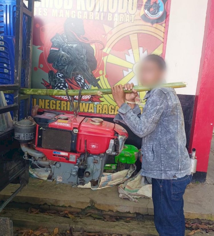 Curi Mesin Traktor, Polisi Kembali Amankan Pelaku Pencurian di Labuan Bajo