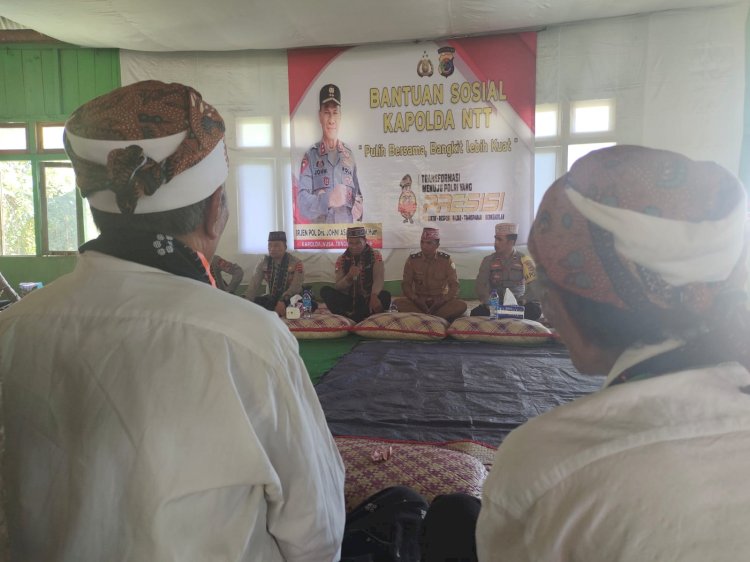 Ciptakan Kamtibmas Jelang Pemilu 2024, Kapolda NTT Membawa Pesan Damai di Desa Tengku
