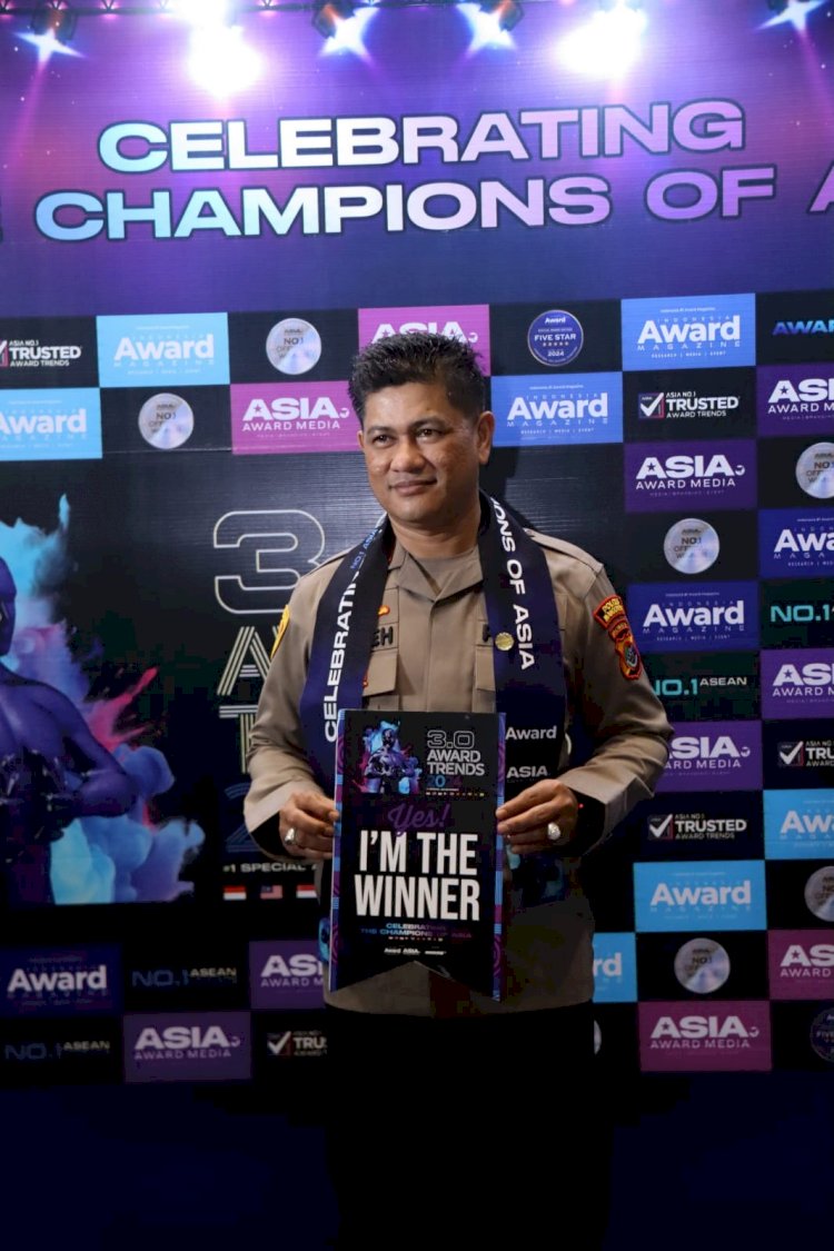 Kapolres Manggarai, AKBP Edwin Saleh, Raih Penghargaan Bergengsi dari Asia Choice Awards