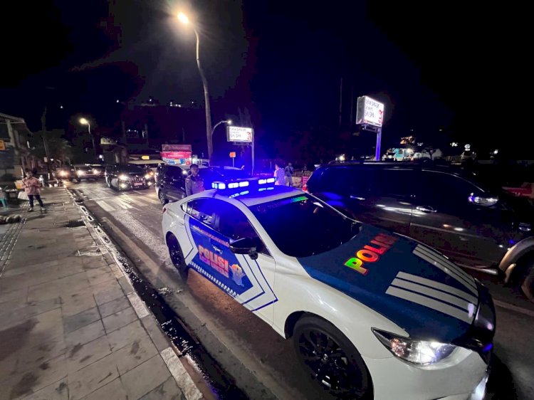 Cegah Gangguan Kamtibmas Saat HDCM RI-RRT, Polisi Laksanakan Patroli Malam