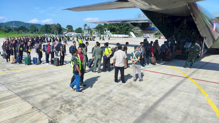 Ikuti Seleksi, 113 Casis Polri asal Manggarai Barat Diterbangkan Menuju Polda NTT