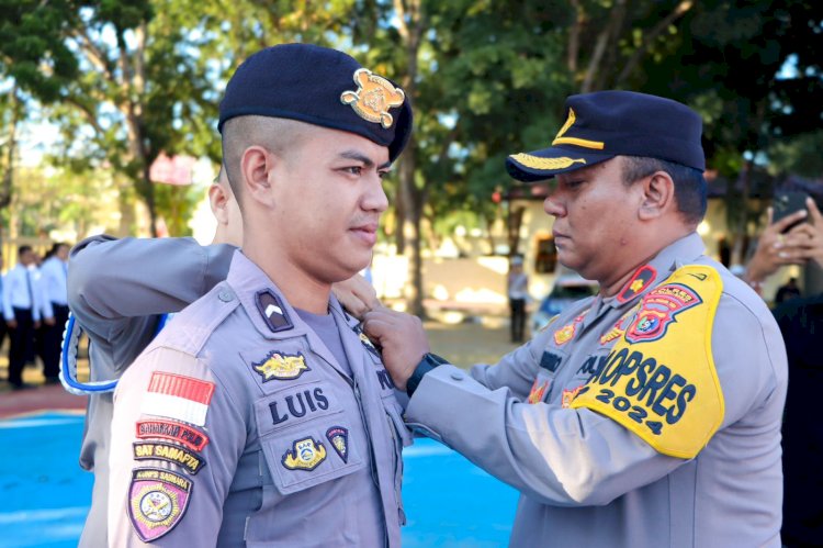 Kompol Libartino Silaban, S.H., S.I.K. Pimpin Apel Gelar Pasukan Operasi Patuh Turangga 2024 di Labuan Bajo