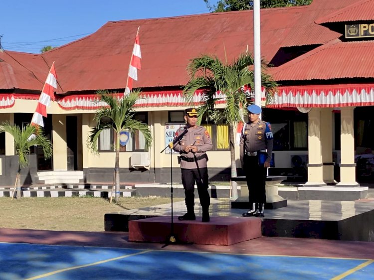 Hari Pertama Bertugas di Manggarai Barat, Ini Pesan AKBP Christian Kadang, S.I.K.