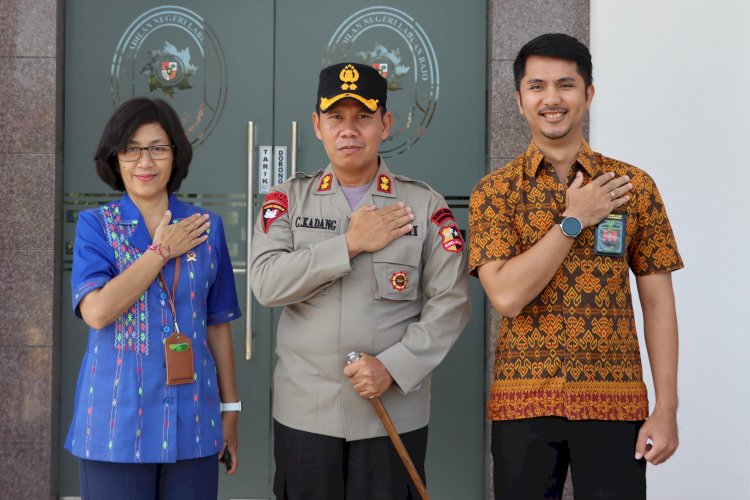 Perkuat Kerja Sama, Kapolres Mabar Kunjungi Kantor Pengadilan Negeri Labuan Bajo