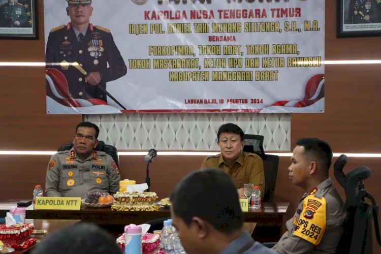 Wujudkan Kamtibmas, Kapolda NTT Tatap Muka Dengan Forkompinda dan Para Tokoh di Labuan Bajo