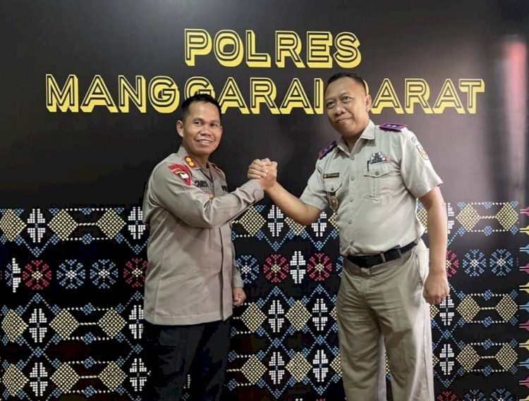 Kapolres Mabar Terima Kunjungan Kepala Kantor ATR/BPN Manggarai Barat