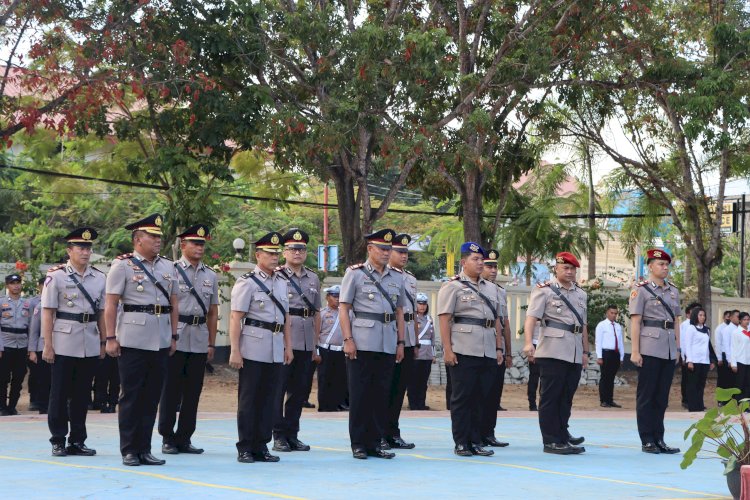 Kapolres Mabar Pimpin Sertijab Wakapolres Hingga Kapolsek di Labuan Bajo