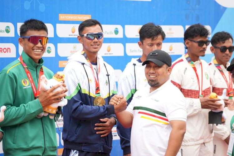 Denri Maulidzar Borong Tiga Emas Lewat Cabor Dayung Rowing di PON XXI Aceh Sumut