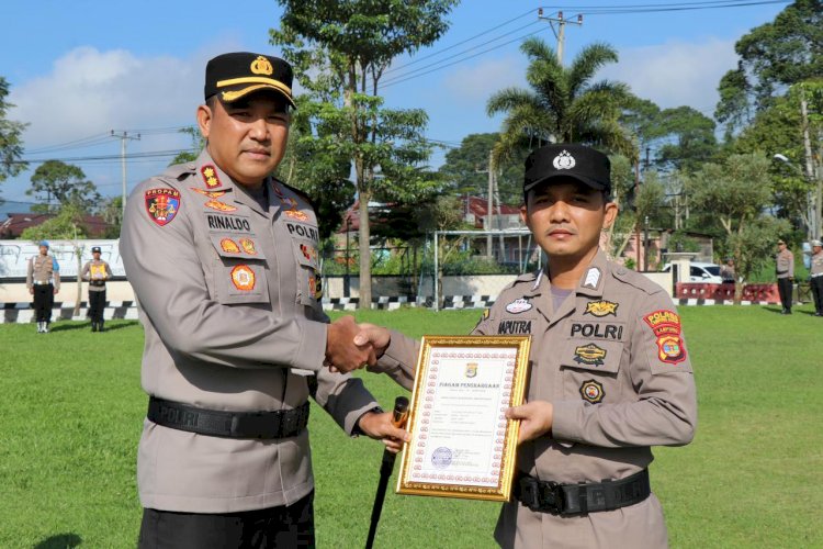 Tangkap Pelaku Curanmor Saat Lepas Dinas, Personel Polda Lampung Dapat Hadiah Sekolah Inspektur Polisi dari Kapolri