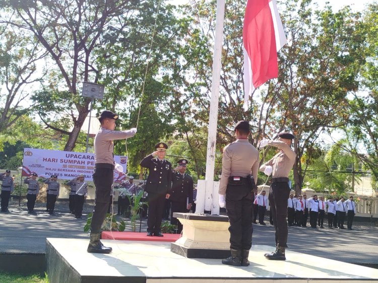 Maju Bersama Indonesia Raya, Polisi Gelar Upacara Peringati Hari Sumpah Pemuda